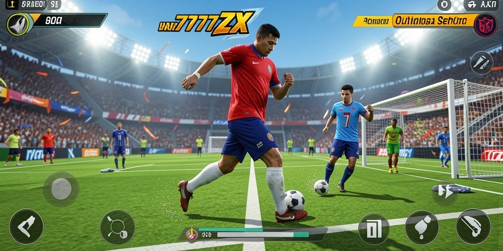 Tampilan menarik dari gameplay olahraga di 777ZX.