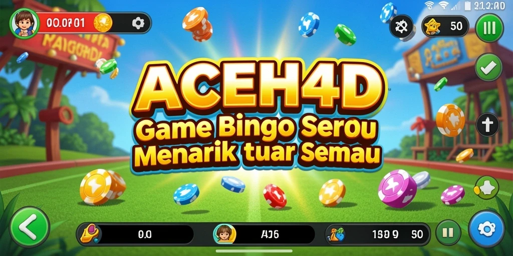 Screenshot gameplay Bingo ACEH4D yang seru dan menarik.