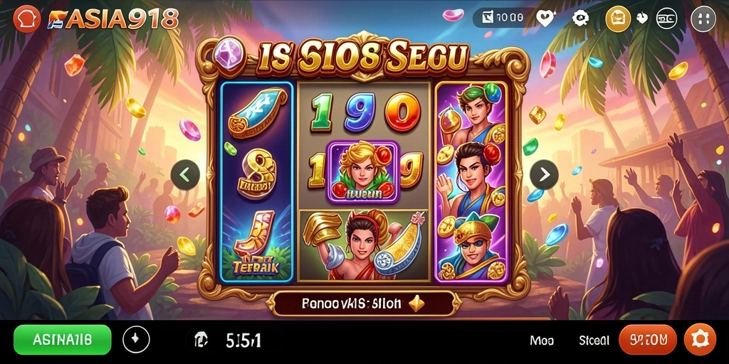Tampilan gameplay ASIA918 dengan beragam slot menarik dan efek visual menakjubkan.