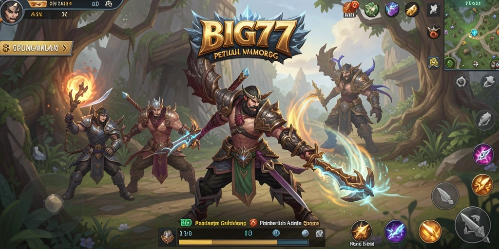 Tampilan layar gameplay menakjubkan dari BIG77 yang mengesankan.
