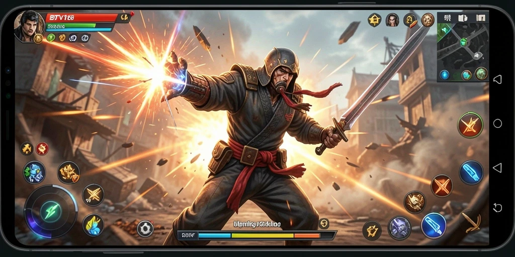 Tampilan aksi seru dalam gameplay BTV168 yang mendebarkan.