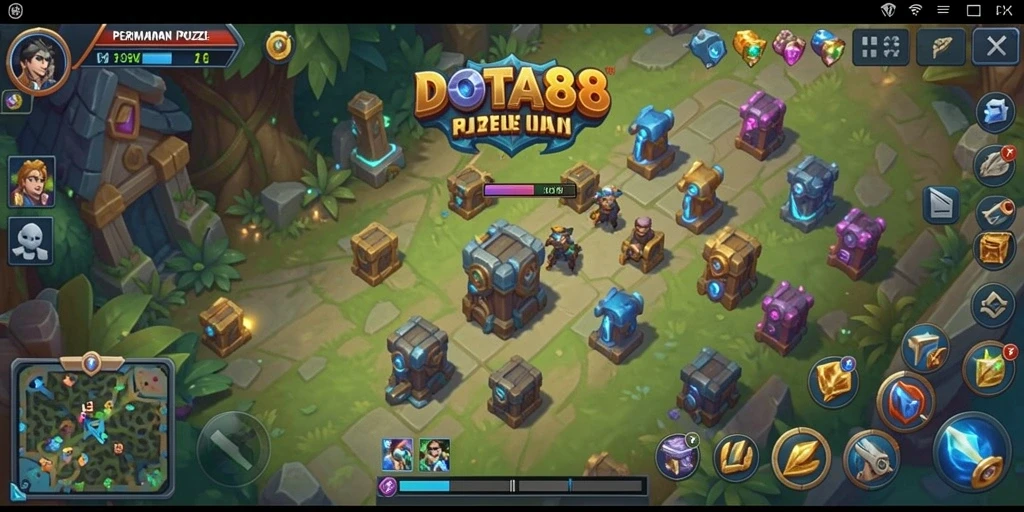 Tangkapan layar gameplay DOTA88 menampilkan aksi permainan Puzzle yang menantang.
