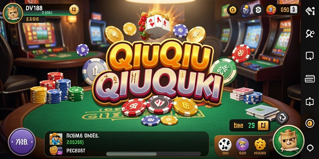 Tampilan gameplay QiuQiu yang menarik dan interaktif.