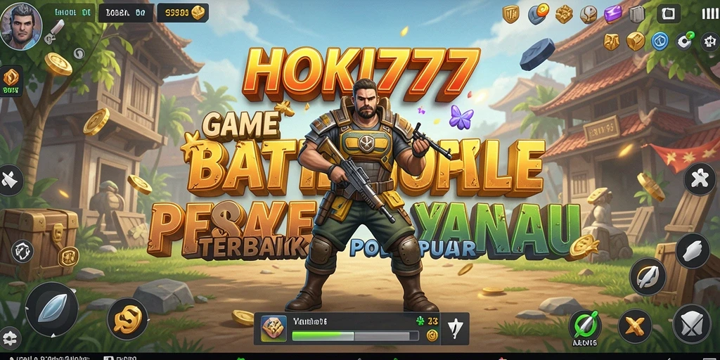 Screenshot gameplay HOKI777 yang menampilkan aksi pertempuran yang intens.
