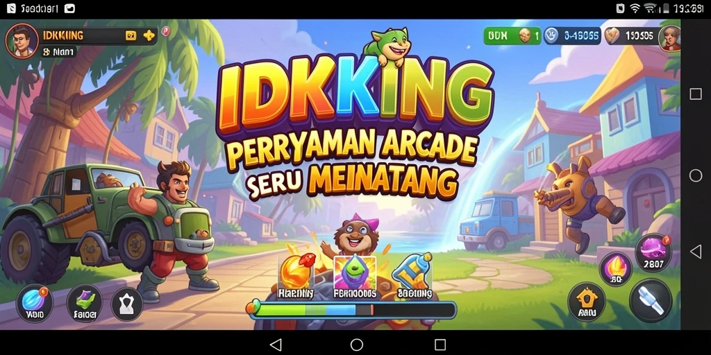Tampilan gameplay seru IDRKING dengan tantangan menarik.