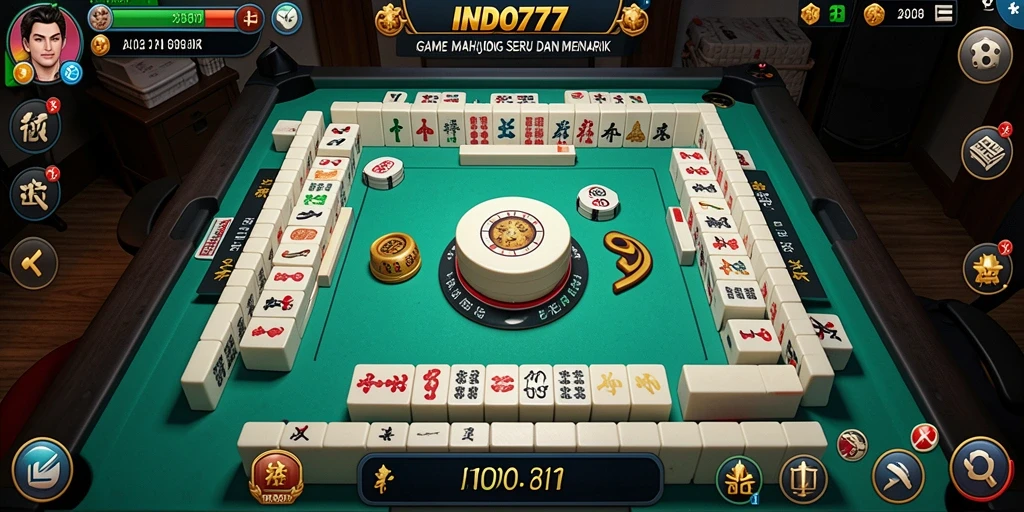 Tampilan screenshot gameplay INDO777 yang menampilkan aksi Mahjong menarik.
