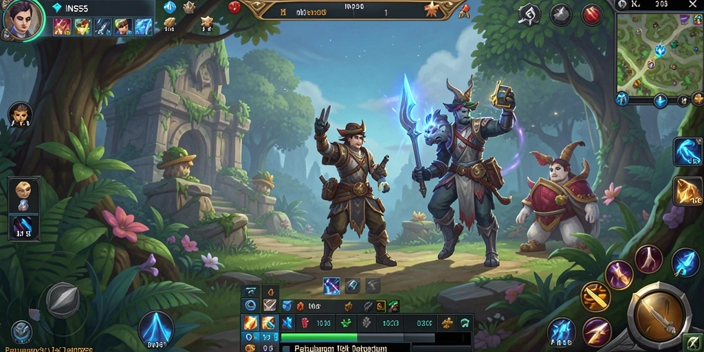 Tampilan gameplay INS55 yang memukau dalam dunia MMORPG.