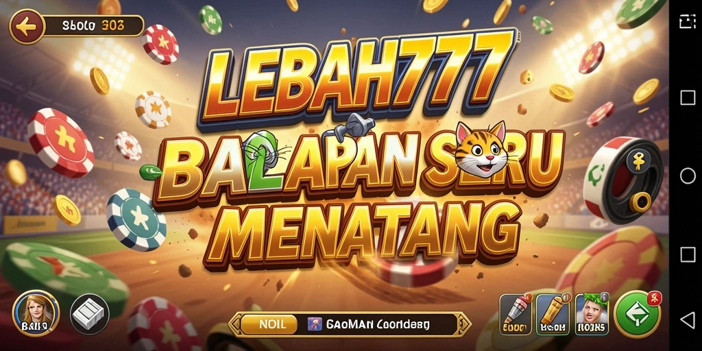 Tampilan gameplay yang intens dalam balapan seru di LEBAH777.