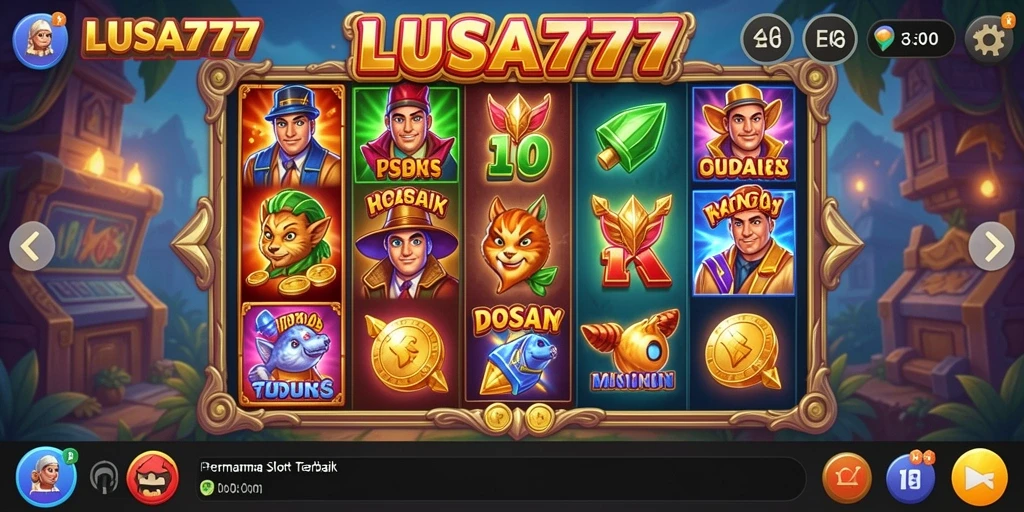 Screenshot gameplay LUSA777 yang menunjukkan pengalaman bermain Slot yang seru.