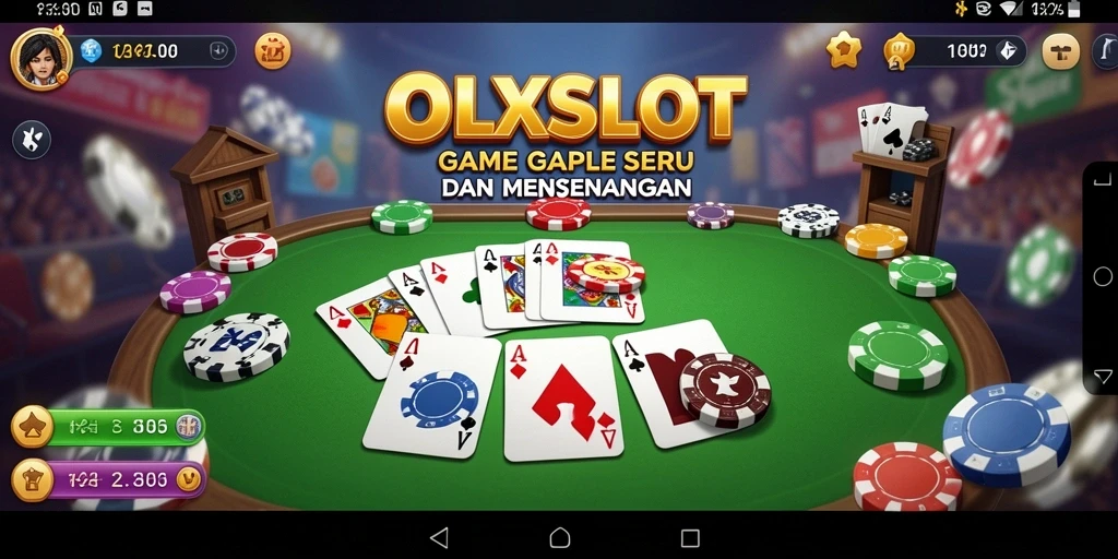 Tampilan menarik dari gameplay Gaple di OLXSLOT.