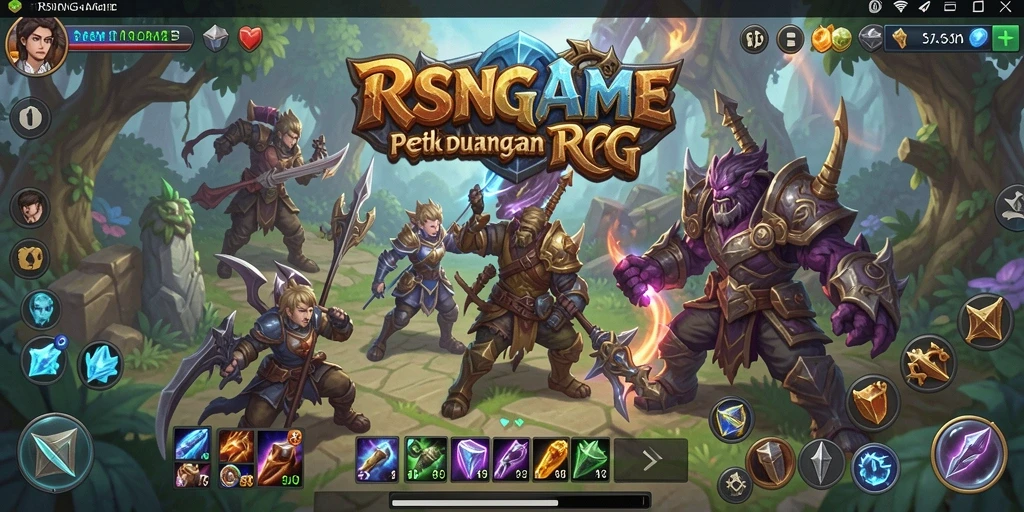 Screenshot RSNGAME menampilkan aksi seru dalam pertarungan RPG.