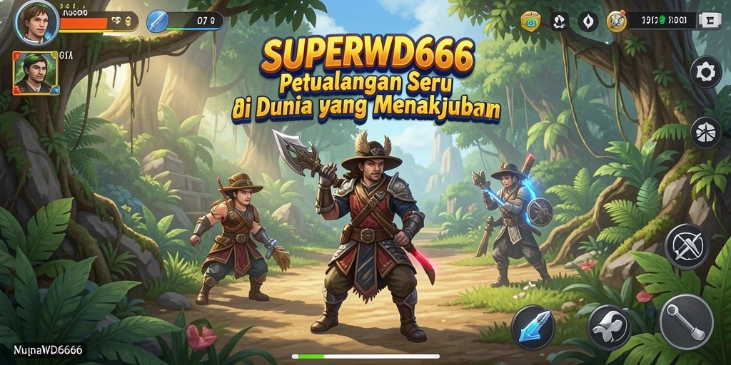 Tampilan gameplay SUPERWD666 yang penuh aksi dan petualangan