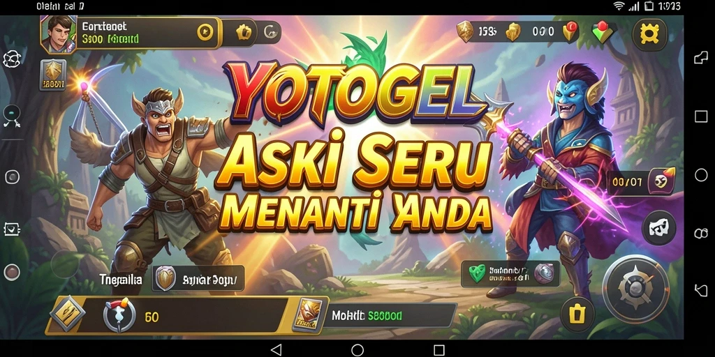 Gameplay YOTOGEL menunjukkan aksi seru dan pertarungan intens.